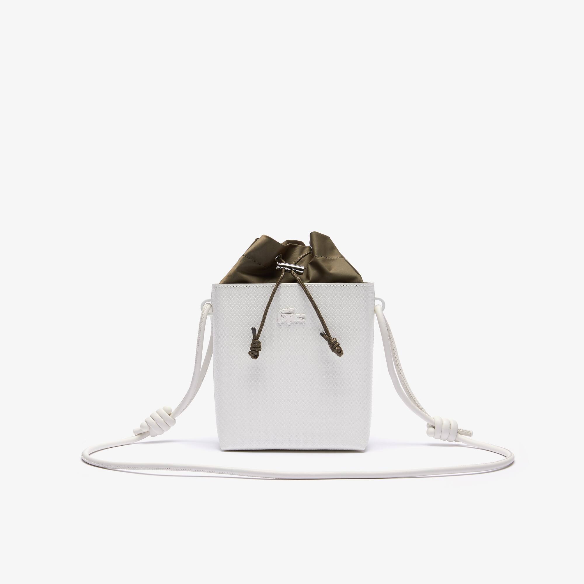 Lacoste Women’s Chantaco Small Square Piqué Leather Bucket Bag. 1 Lacoste Women’s Chantaco Small Square Piqué Leather Bucket Bag. 1
