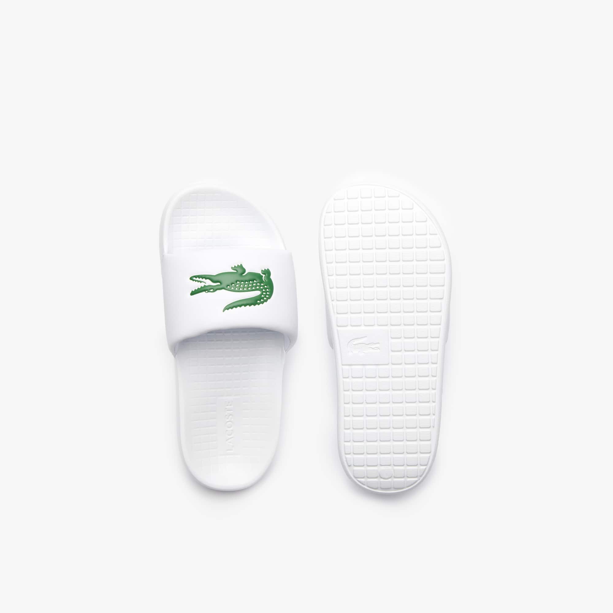 Juniors Lacoste Croco 1.0 Synthetic Slides Teens Slides