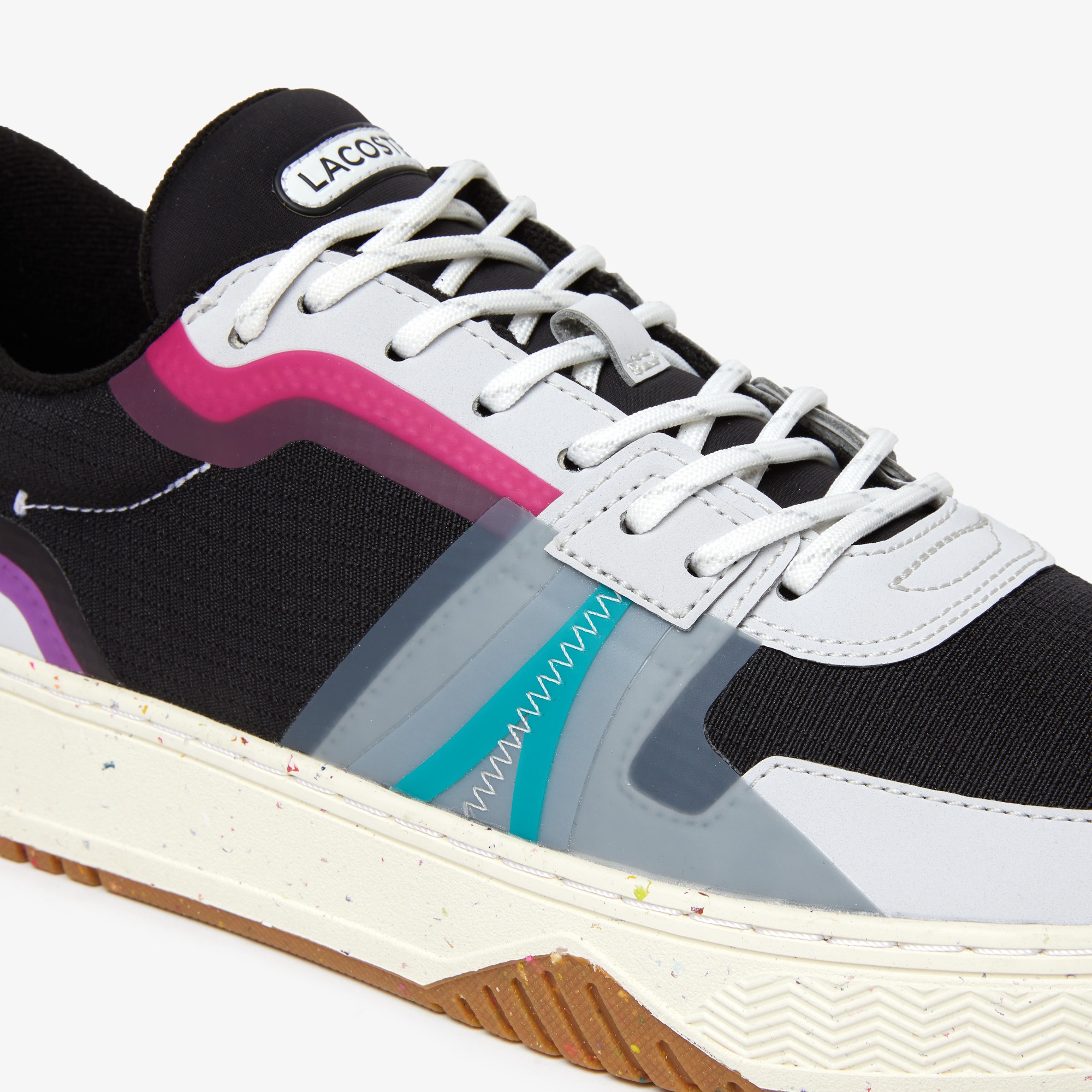 Men's L001 Eco Synthetic and Textile ColourBlock Trainers Men's