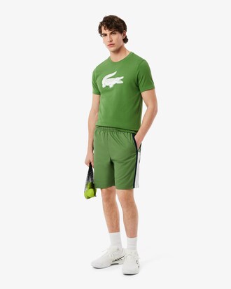 Lightweight Colour-Block Stripe Tennis Shorts