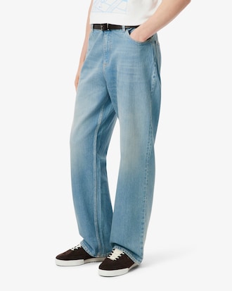 Loose Fit 5 Pocket Denim Jeans