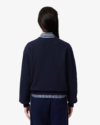 V Neck Moss Stitch Cotton Cardigan