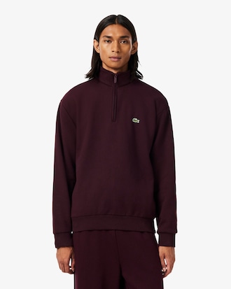 Fleece Zip Neck Sweatshirt