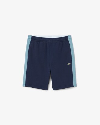 Cotton Fleece Colour-Block Shorts