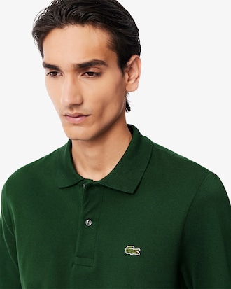 Classic Fit Long Sleeved L.12.12 Polo Shirt