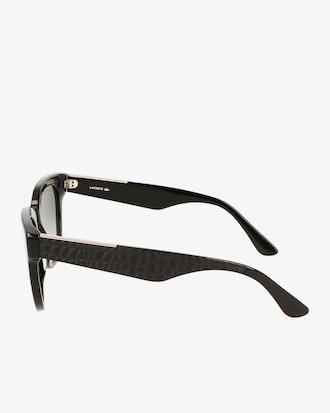 Croco Skin Oval Acetate Glasses