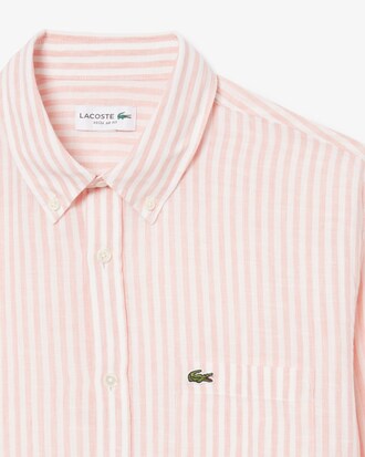 Regular Fit Striped Linen Shirt