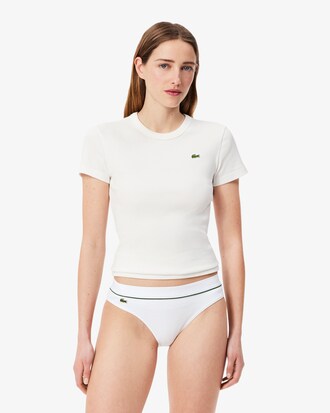 Ribbed Cotton Embroidered Croc Briefs