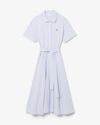Flared Piqu&eacute; Polo Dress