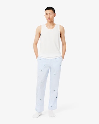 Printed Striped Cotton Pyjama Bottoms