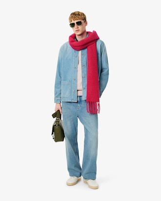 Heavy Cotton Denim Overshirt Jacket