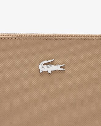 Anna Coated Piqu&eacute; Canvas Pouch