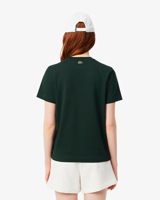 Regular Fit Badge Accent Cotton T-shirt