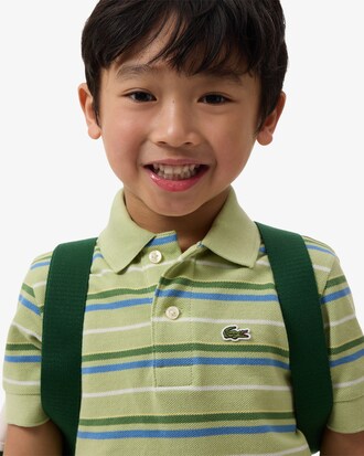 Contrast Stripe Petit Piqu&eacute; Polo Shirt