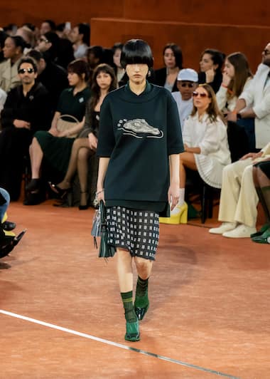 Lacoste FW25 runway show look