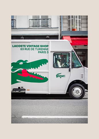 Lacoste Vintage truck-shop in Paris