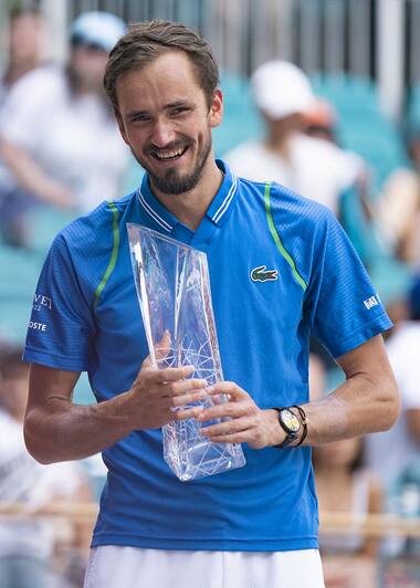 Daniil Medvedev wins the 2023 Miami Open in a Lacoste polo shirt
