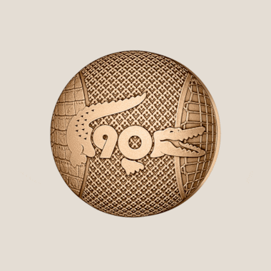Special 90th anniversary Lacoste X La Monnaie de Paris medal