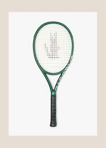 Lacoste L23 tennis racket with green handle