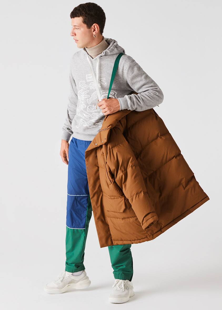 lacoste live wool bomber jacket