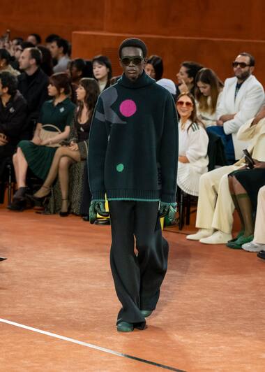Lacoste FW25 runway show look