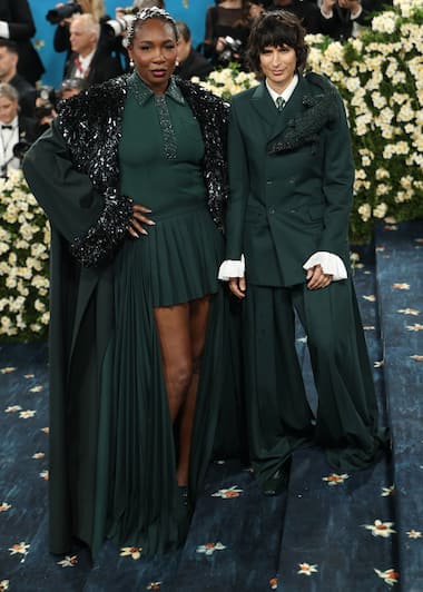 Venus Williams and Pelagia Kolotouros in Lacoste at the 2025 MET Gala