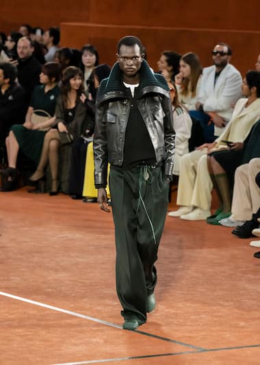 Lacoste FW25 runway show look
