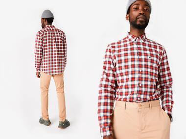 Striped cotton unisex crocodile shirt by Lacoste