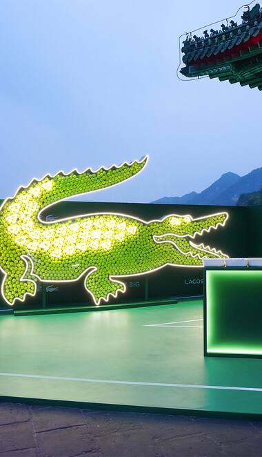 Novak Djokovic pour Lacoste en Chine
