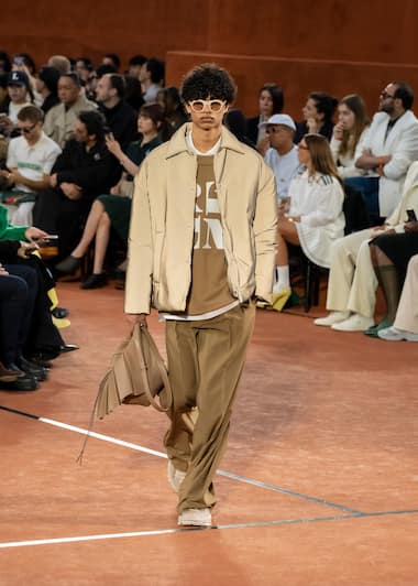 Lacoste FW25 runway show look