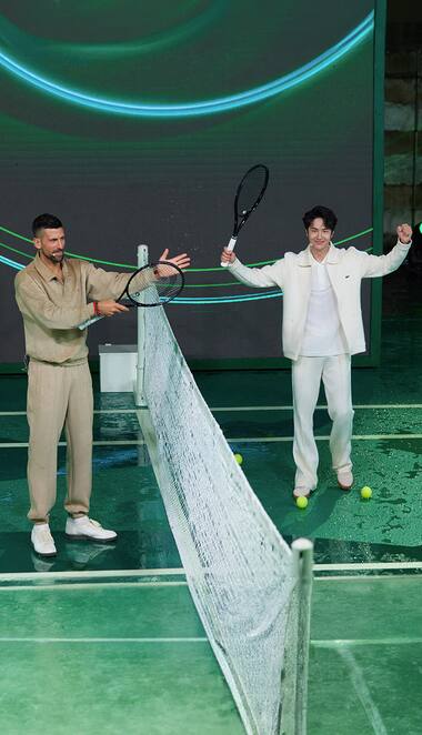 Novak Djokovic pour Lacoste en Chine