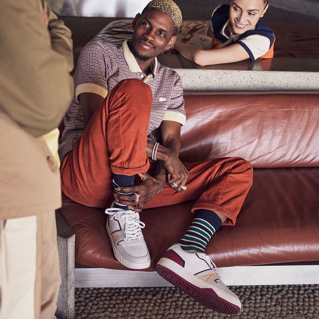 Men's L001 Leather Trainers | LACOSTE