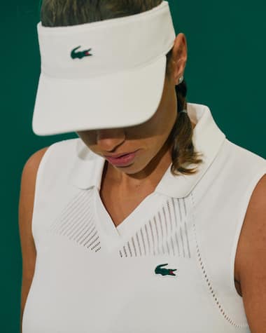 Zoom en los artículos Lacoste de la colección femenina del Miami Open