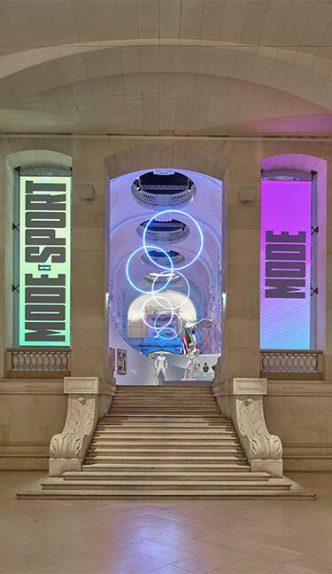 Exposición "Mode et Sport, d'un podium à l'autre" en el Musée des Arts Décoratifs de París.