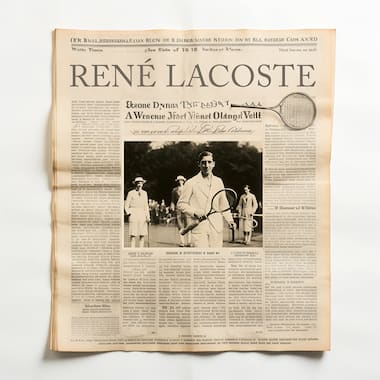 Tenista de los años 20. Imagen generada por IA con MidJourney.