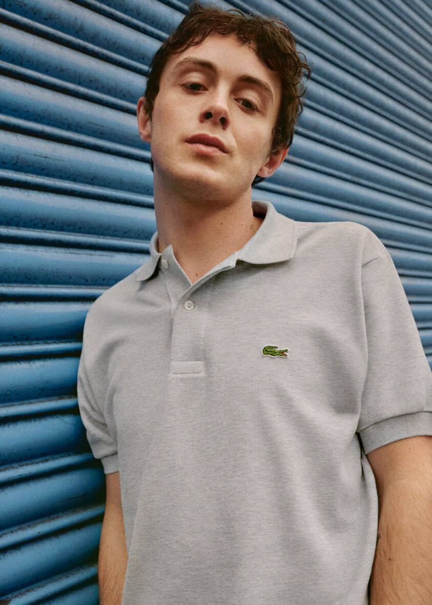 lacoste crocodile gris