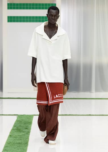 Lacoste SS26 runway show look