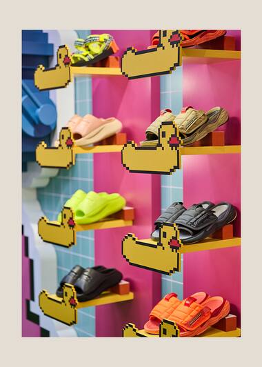 Chaussures Lacoste été 2023 à Shanghai, dans le pop-up store "Summer Attitude".