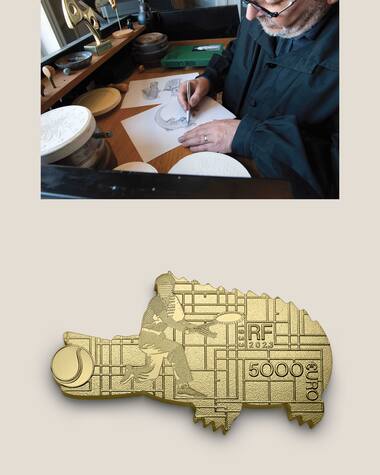 The Lacoste crocodile designed by a craftsman from La Monnaie de Paris