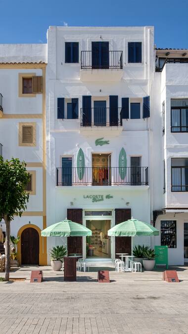 Lacoste pop-up store in Ibiza