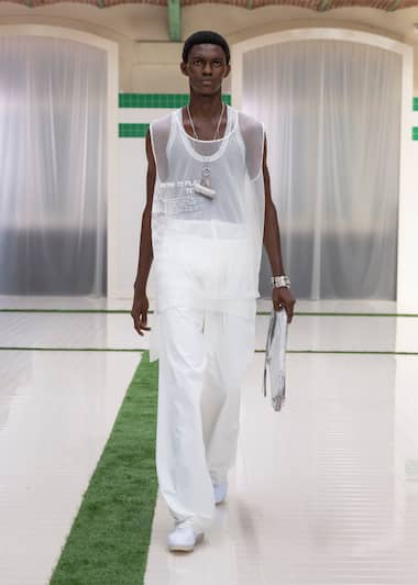 Lacoste SS26 runway show look
