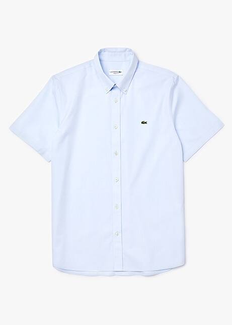 Short-sleeved sky blue shirt