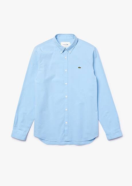 Long-sleeved fitted men's shirt