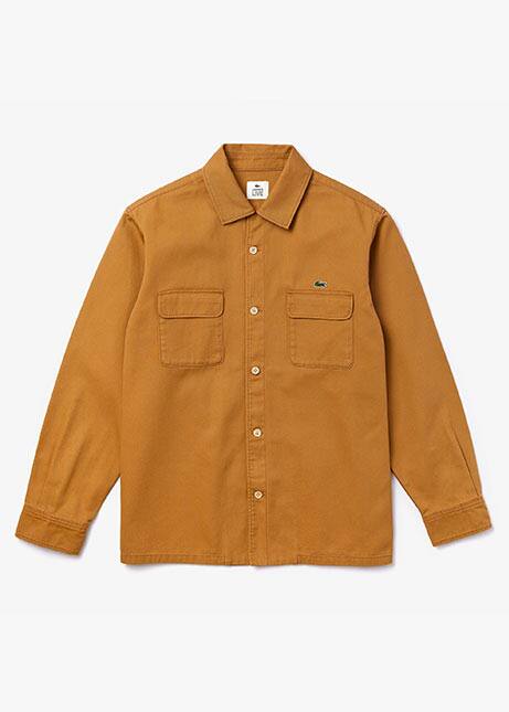 Long-sleeved thick cotton shirt