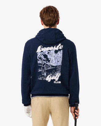 Golf-Hoodie aus Fleece mit Print