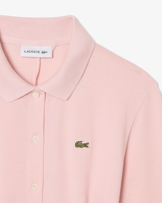 Polokleid aus Petit Piqu&eacute; mit G&uuml;rtel