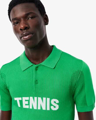 Slim Fit-Polohemd Runway mit Grafikmotiv