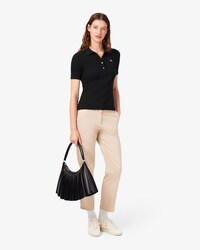 Straight Fit-Chinohose aus Baumwollgabardine