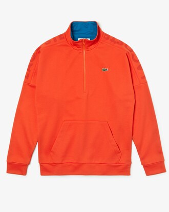 Herren LACOSTE SPORT Baumwoll-Sweatshirt mit Stehkragen
