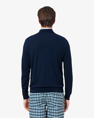 Temperaturregulierender Golf-Pullover mit Viertel-Reißverschluss